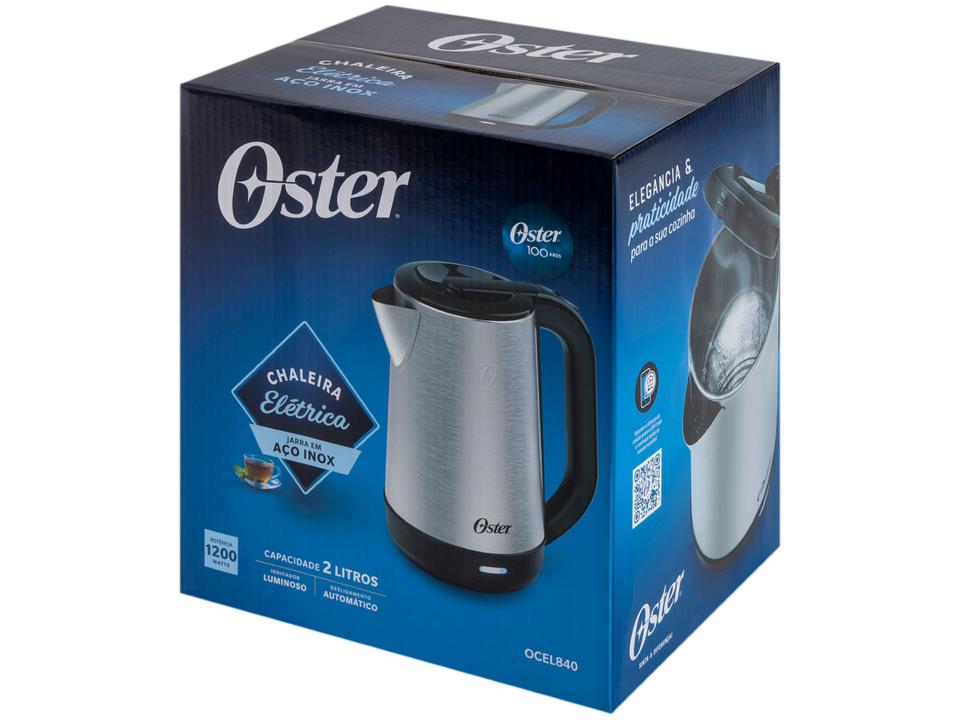 Chaleira Elétrica Oster OCEL840 Inox e Preto 2L - 11