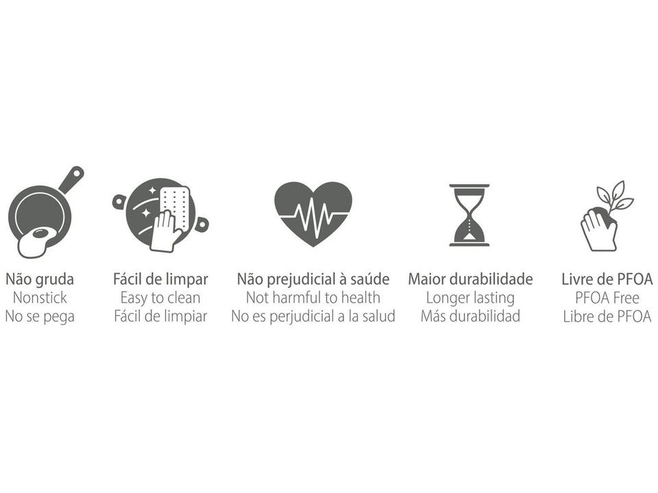 Chaleira Tramontina Cinza 2,3L Paris - 11