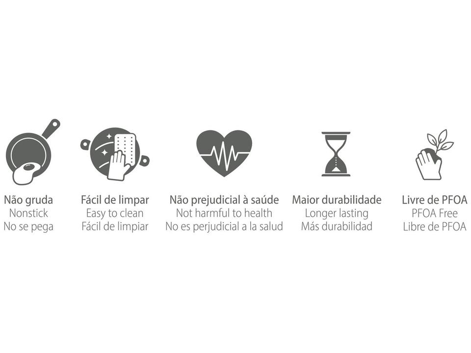 Chaleira Tramontina Cinza 2,3L Paris - 11
