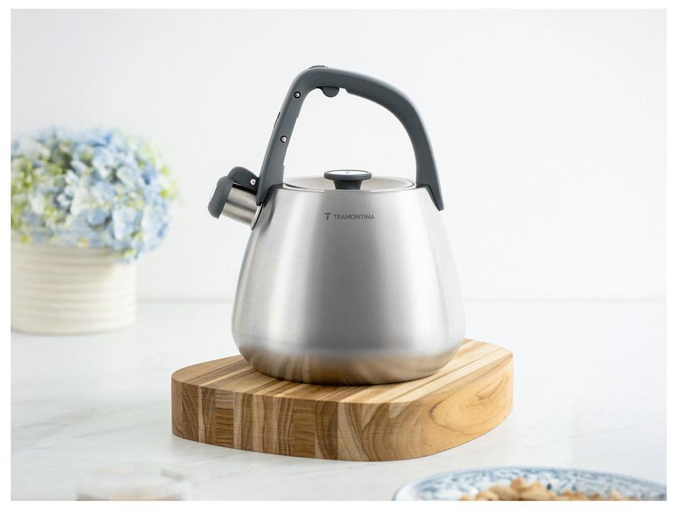 Chaleira Tramontina Inox com Apito 2,5L 61488250 - 1