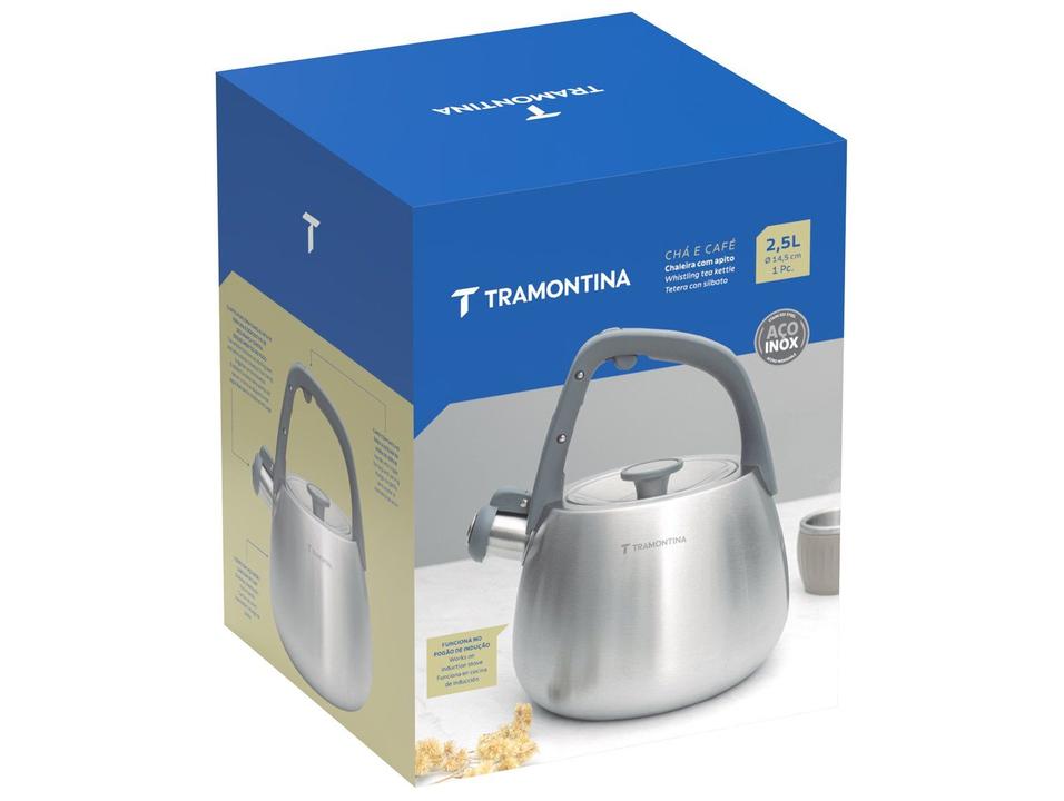 Chaleira Tramontina Inox com Apito 2,5L 61488250 - 4