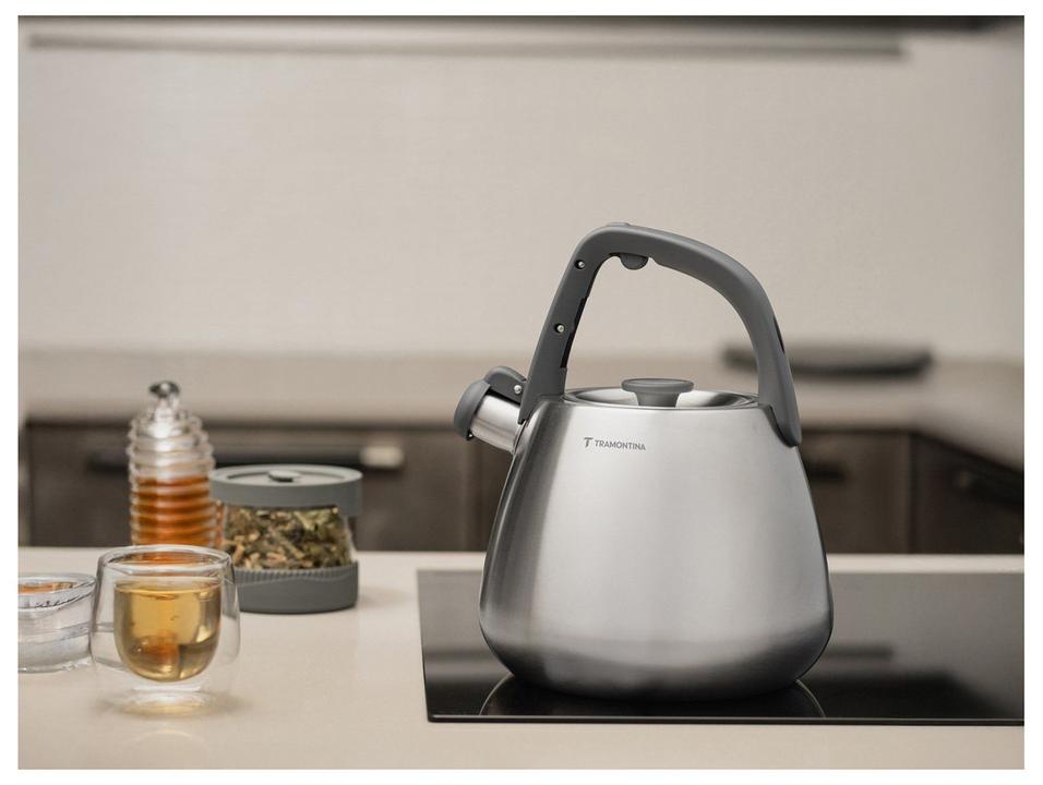 Chaleira Tramontina Inox com Apito 2,5L 61488250 - 2
