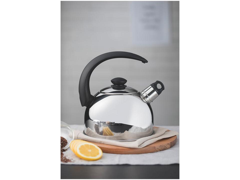 Chaleira Tramontina Inox com Apito Prata 3L - 2