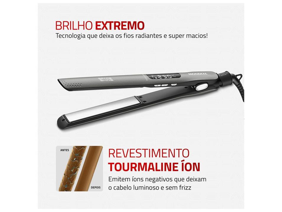 Chapinha Mondial Space Shine P-25 Tourmaline Íon 230°C P-2 - 1
