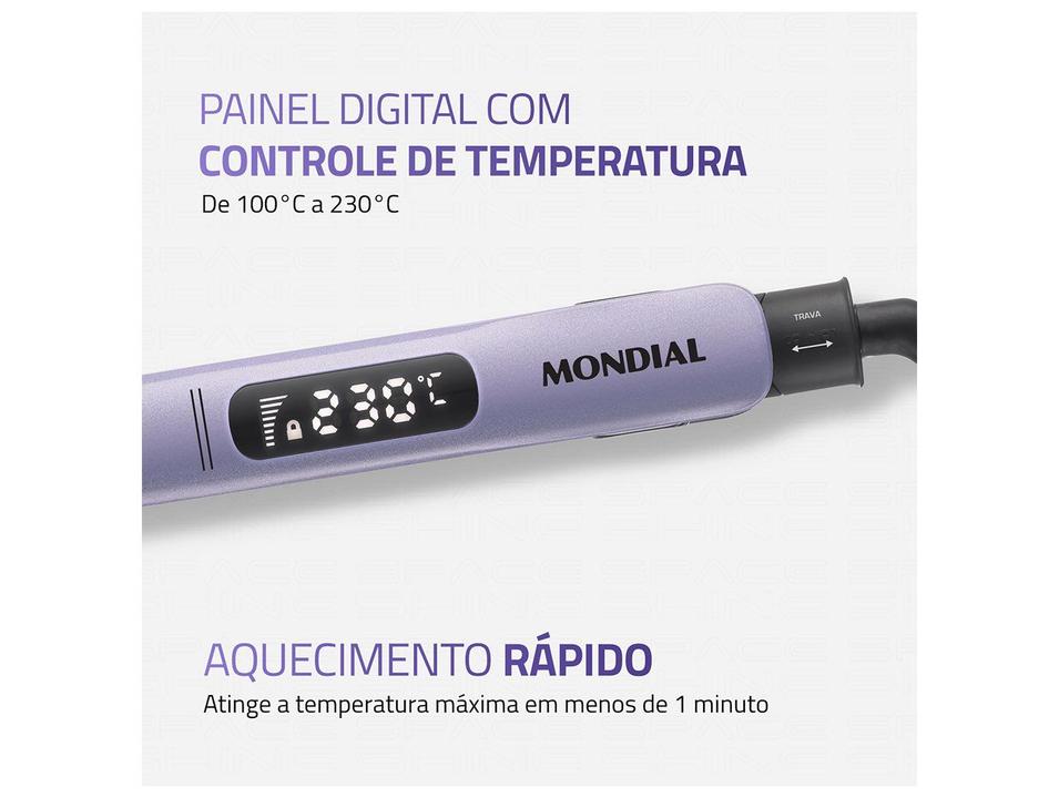 Chapinha Mondial Space Shine P-26 Tourmaline Íon 230°C P-2 - 3