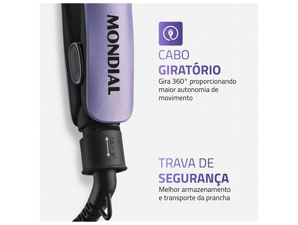 Chapinha Mondial Space Shine P-26 Tourmaline Íon 230°C P-2 - 4