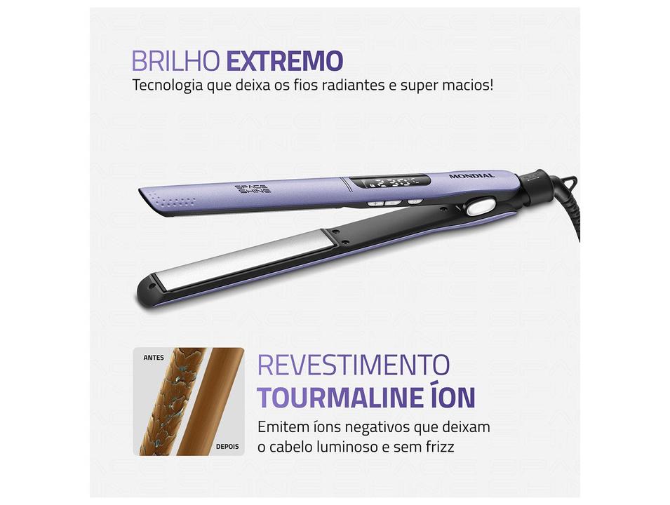 Chapinha Mondial Space Shine P-26 Tourmaline Íon 230°C P-2 - 1