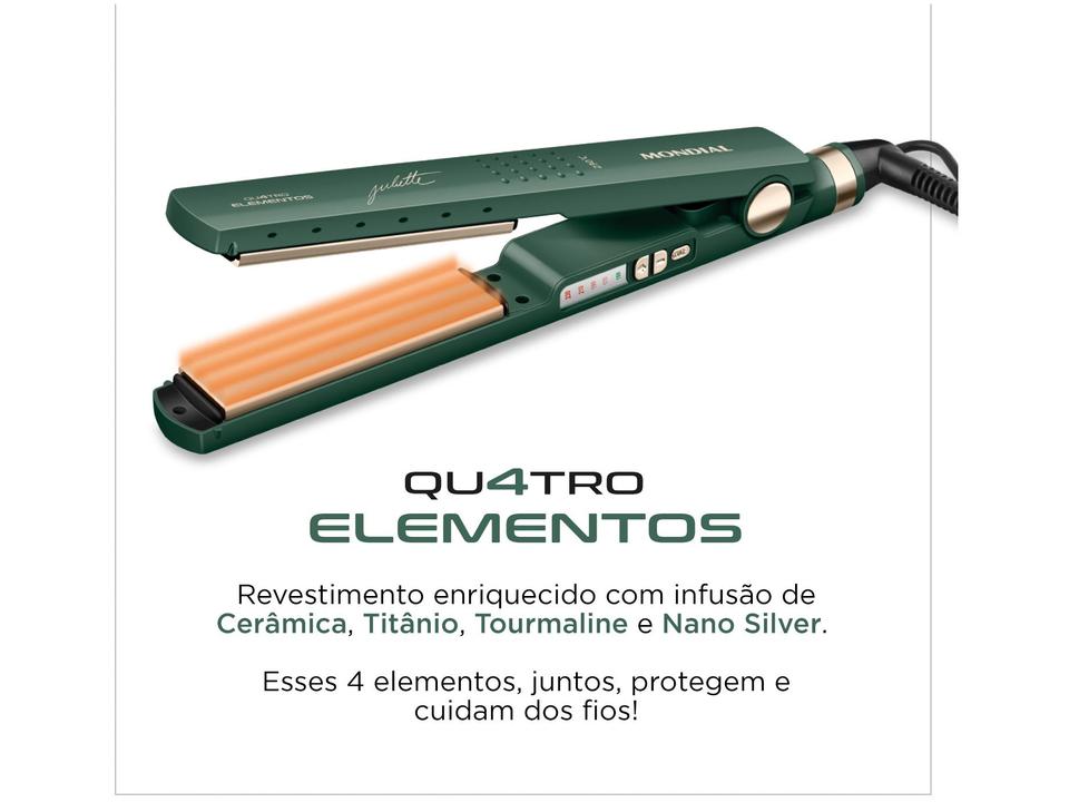 Chapinha/Prancha de Cabelo Mondial P-JU-02 - 2