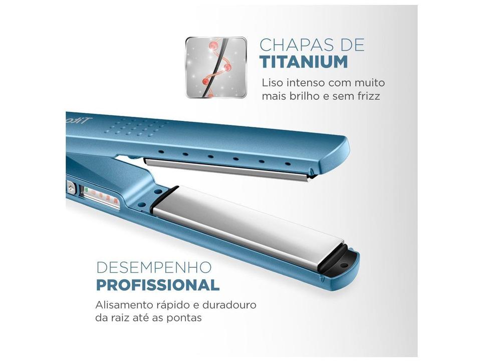 Chapinha/Prancha de Cabelo Mondial Titanium Pro - 2