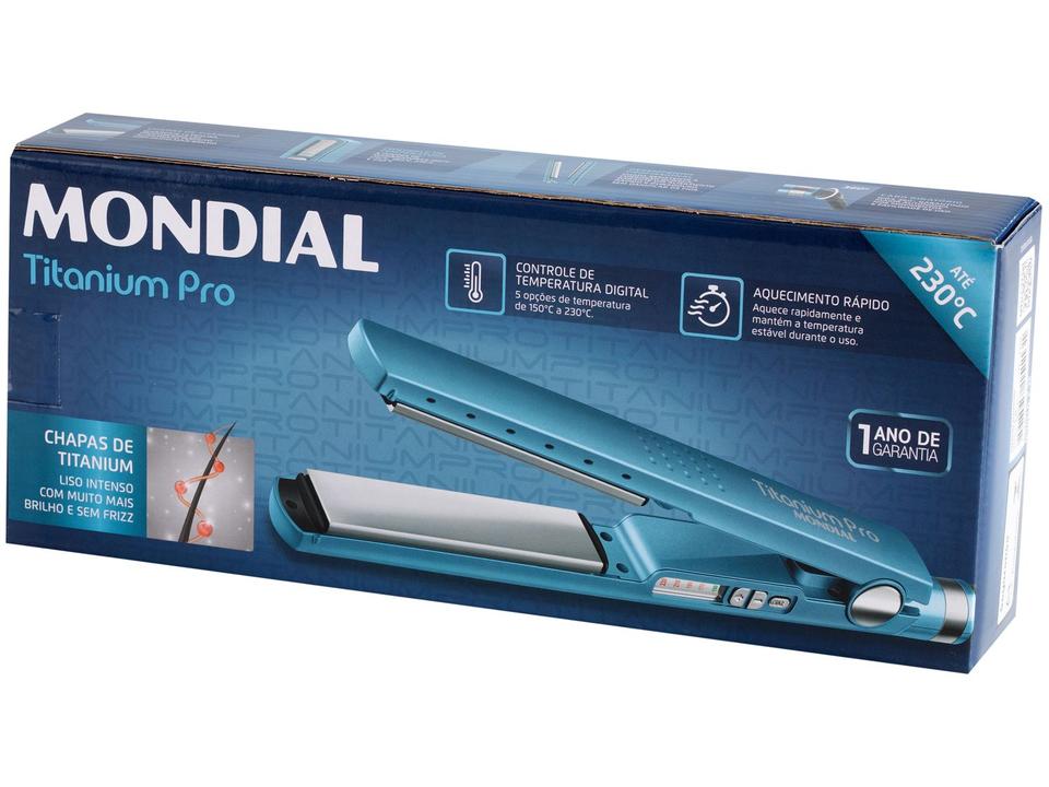 Chapinha/Prancha de Cabelo Mondial Titanium Pro - 12