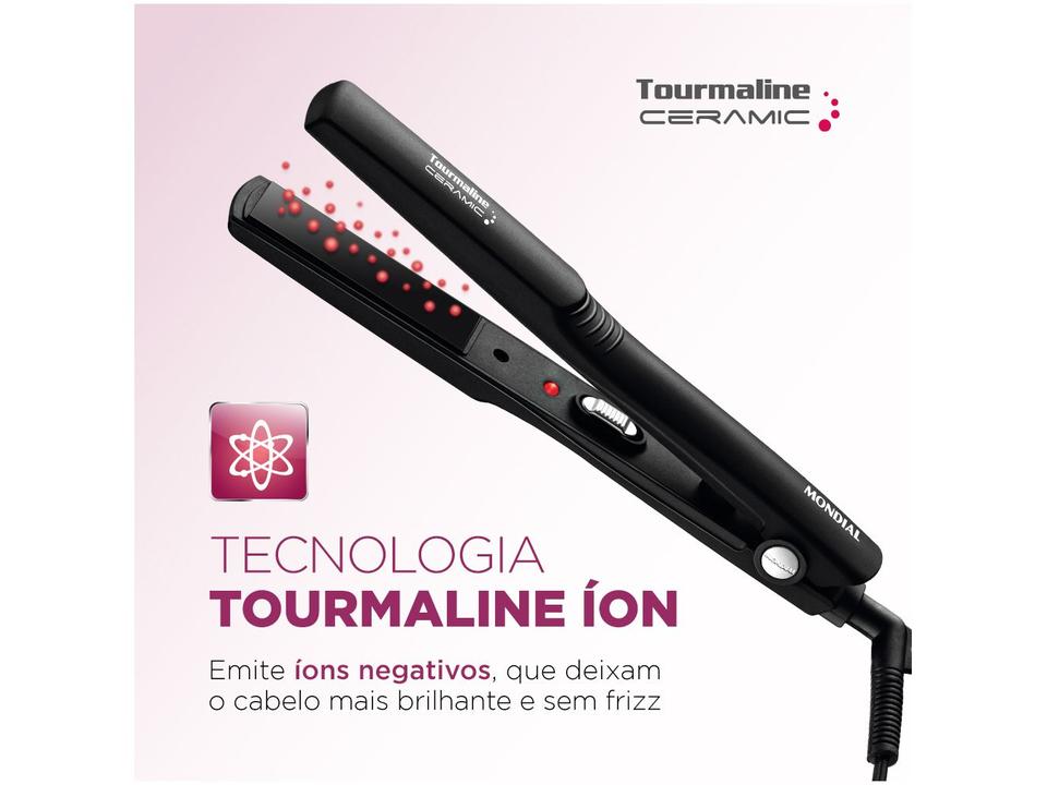 Chapinha/Prancha de Cabelo Mondial Tourmaline Ceramic P-15 220C - 1
