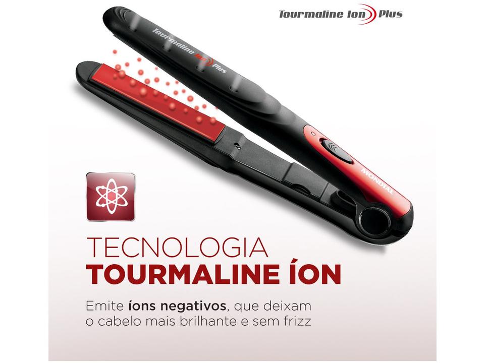 Chapinha/Prancha de Cabelo Mondial Tourmaline Ion Plus P-11 Cerâmica 200ºC - Bivolt - 2