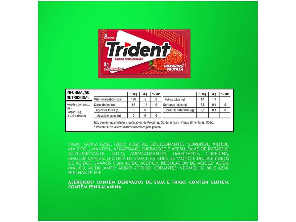 Chiclete Trident 5s Morango - 2