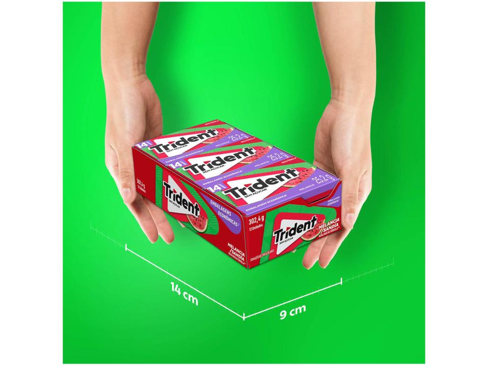 Chiclete Trident Melancia Sem Açúcar - 3