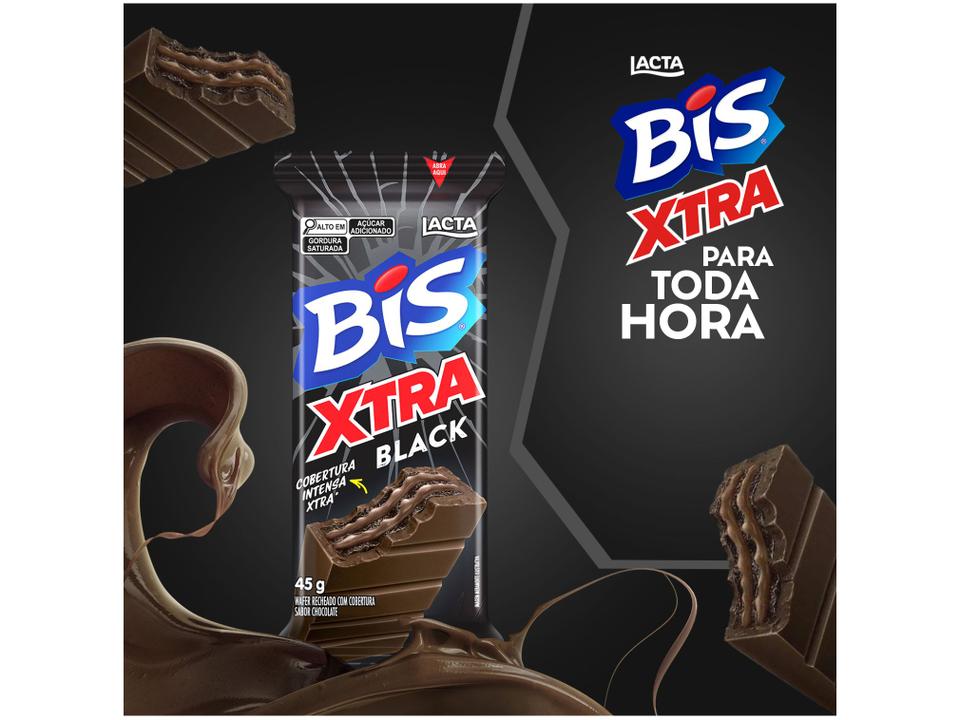 Chocolate Bis Xtra Black Amargo Lacta - Display Com 24 unidades de 45g - 3