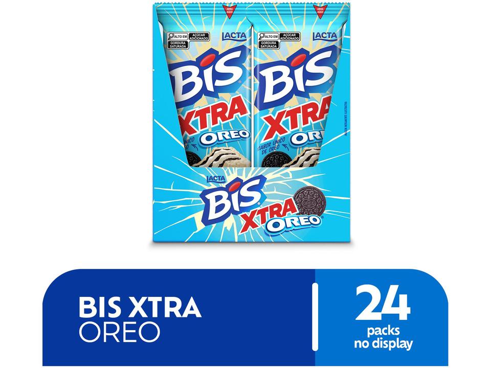 Chocolate Bis Xtra Oreo Lacta - Display Com 24 unidades de 45g - 1