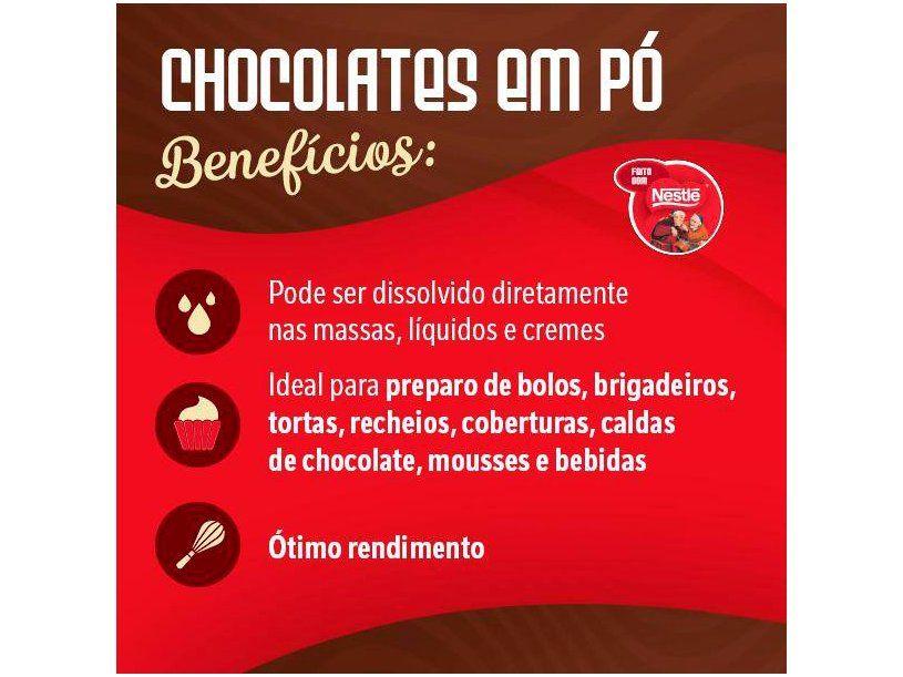 Chocolate em Pó 50% Cacau Nestle Profissional Dois Frades Caixa 1,01kg - 3