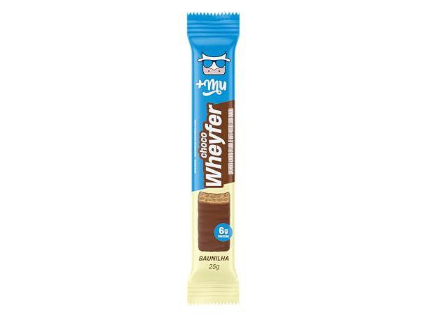Chocowheyfer Mais Mu Wafer Proteico Sabor Baunilha 6g de Proteína Zero Açúcar Display com - 1