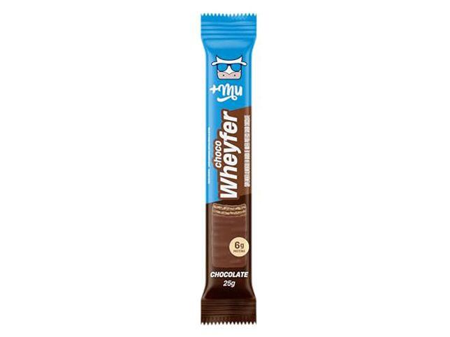Chocowheyfer Mais Mu Wafer Proteico Sabor Chocolate 6g de Proteína Zero Açúcar Display com 12 Unidades - 1