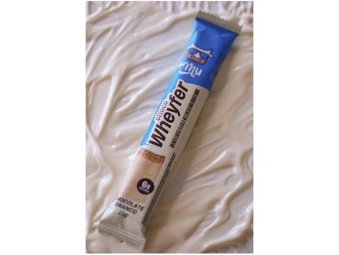 Chocowheyfer Mais Mu Wafer Proteico Sabor Chocolate Branco 6g de Proteína Zero Açúcar Display com 12 Unidades - 4