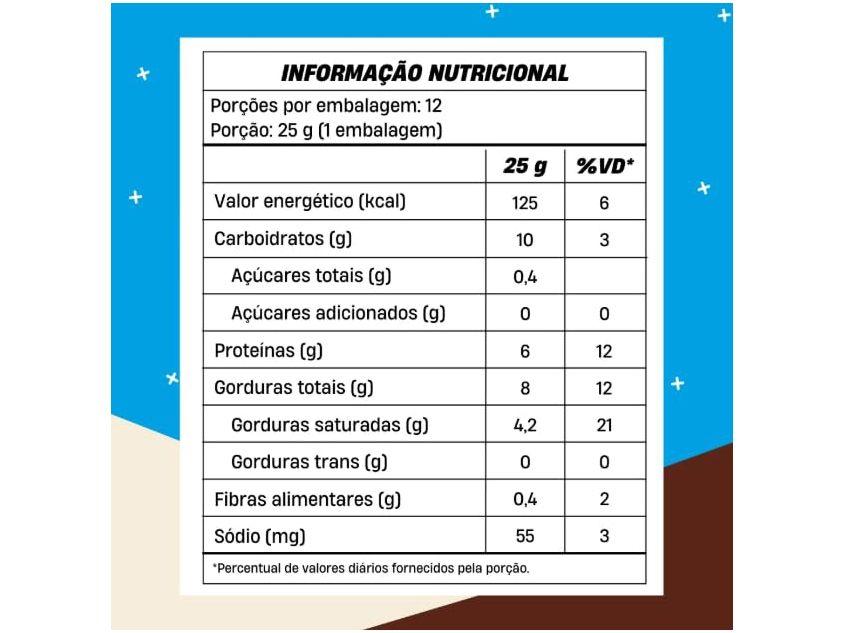 Chocowheyfer Mais Mu Wafer Proteico Sabor Chocolate Branco 6g de Proteína Zero Açúcar Display com 12 Unidades - 5