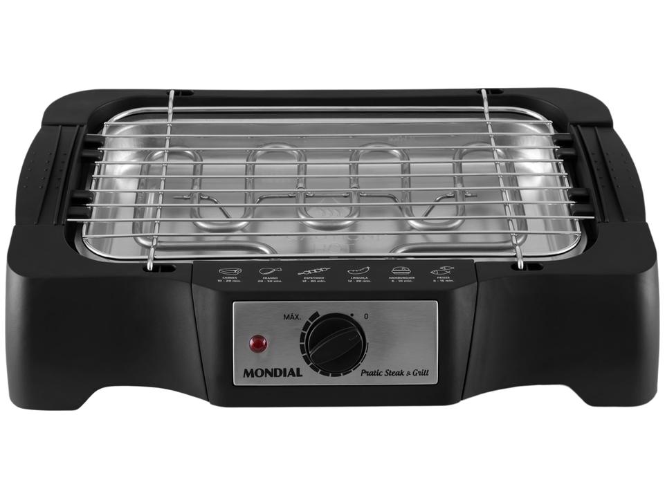 Churrasqueira Elétrica Mondial Pratic Steak & Gril - 10