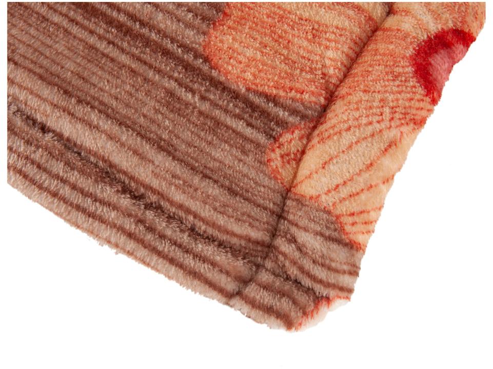 Cobertor Casal Jolitex de Microfibra Sherpa Abrantes Marrom - 4