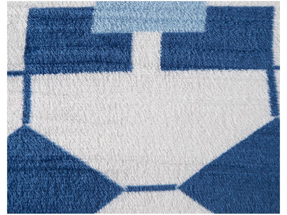 Cobertor Casal Jolitex Poliéster Azulejo - 4