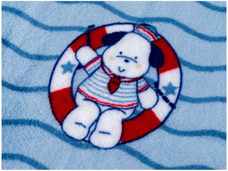 Cobertor Infantil para Berço Jolitex de Microfibra Flannel Kyor Marinheiro Azul - 6