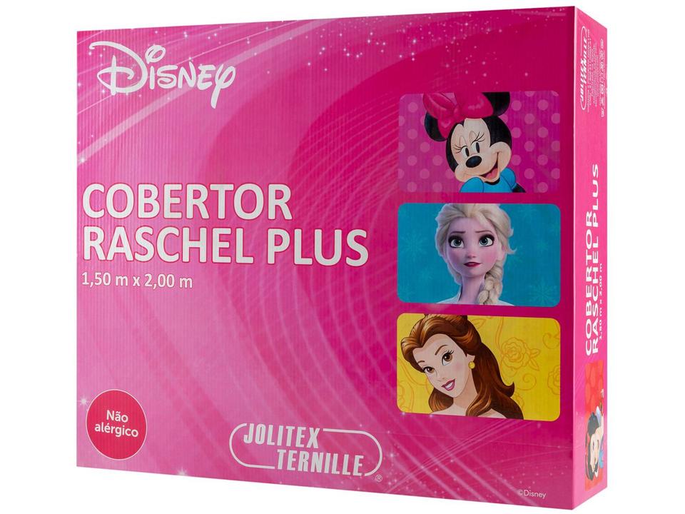 Cobertor Infantil Solteiro Jolitex de Microfibra Disney Raschel Plus Minnie - 5