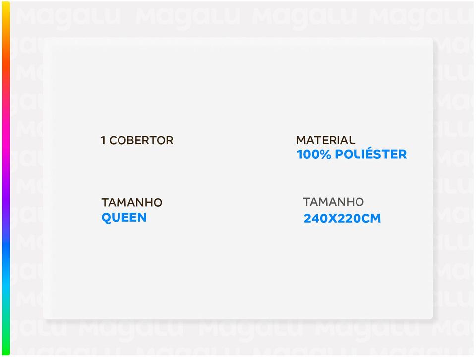 Cobertor Queen Jolitex Poliéster Dyuri Bege - 1