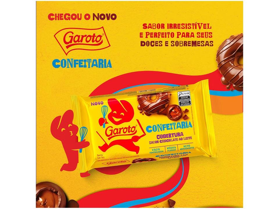 Cobertura Chocolate ao Leite Garoto Confeitaria Integral 1kg - 1
