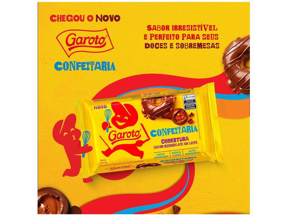 Cobertura Chocolate ao Leite Garoto Integral Confeitaria 2,1kg - 1