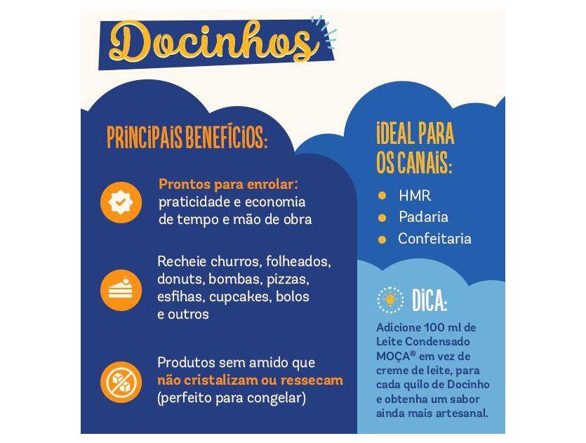 Cobertura e Recheio Brigadeiro Nestlé Moça Profissional Docinhos 2,57kg - 3