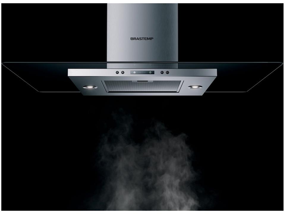 Coifa de Ilha Brastemp 100cm 5 e 6 Bocas Vidro Plano BAV10AR - 5