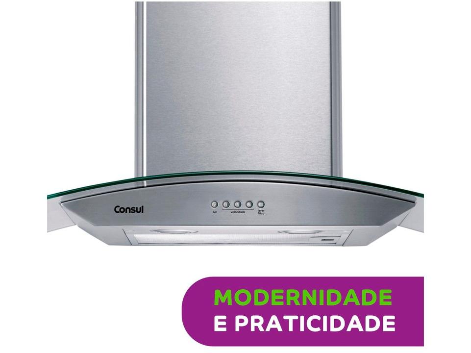 Coifa de Parede Consul 90cm Inox 5 e 6 Bocas - 10