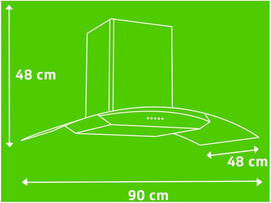 Coifa de Parede Consul 90cm Inox 5 e 6 Bocas - Vidro Curvo CAP90AR - 110 V - 6