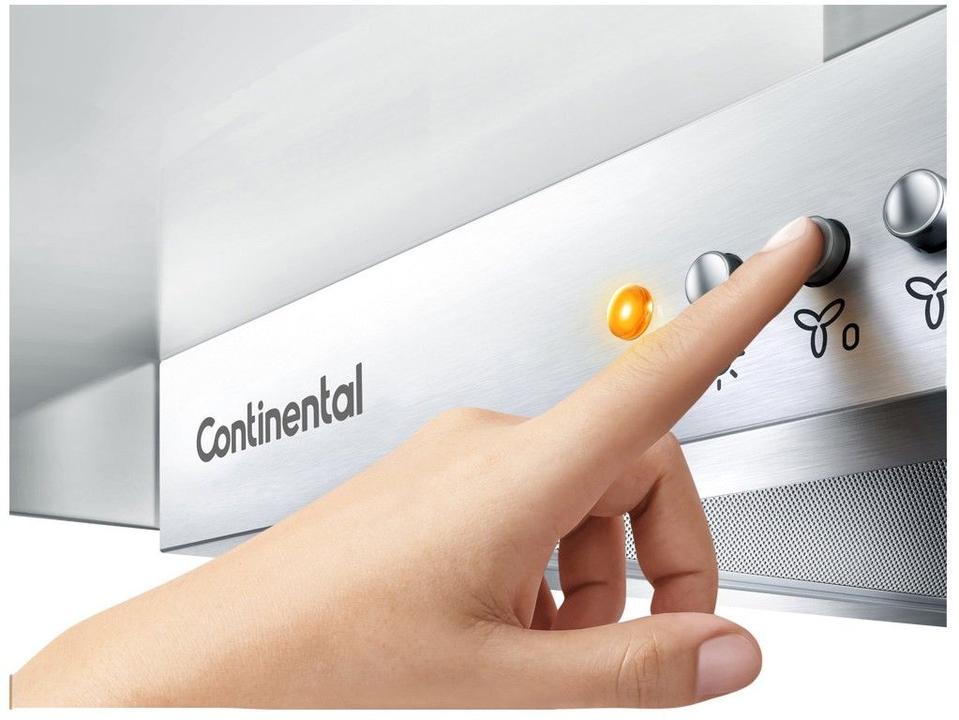 Coifa de Parede Continental 90cm 5 e 6 Bocas Inox - 3