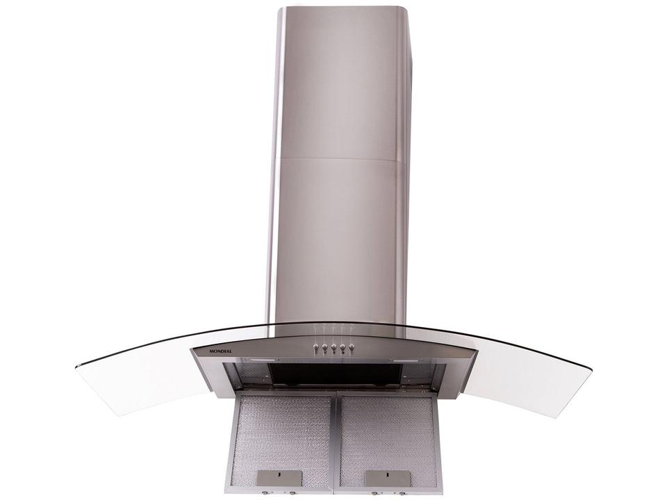 Coifa de Parede Mondial 90cm até 6 Bocas Vidro Curvo CF90-01 - 10