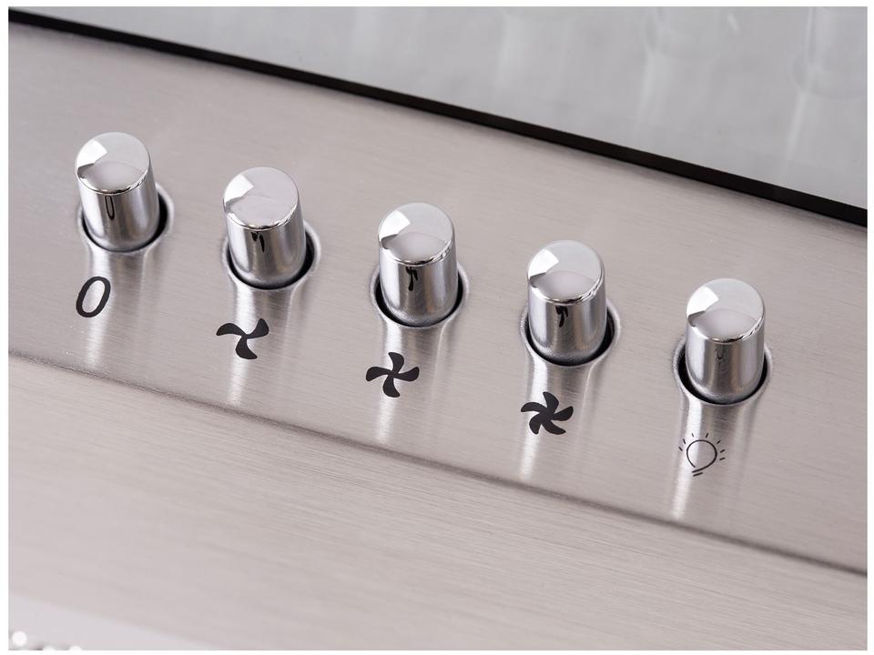 Coifa de Parede Mondial 90cm até 6 Bocas Vidro Curvo CF90-01 - 12