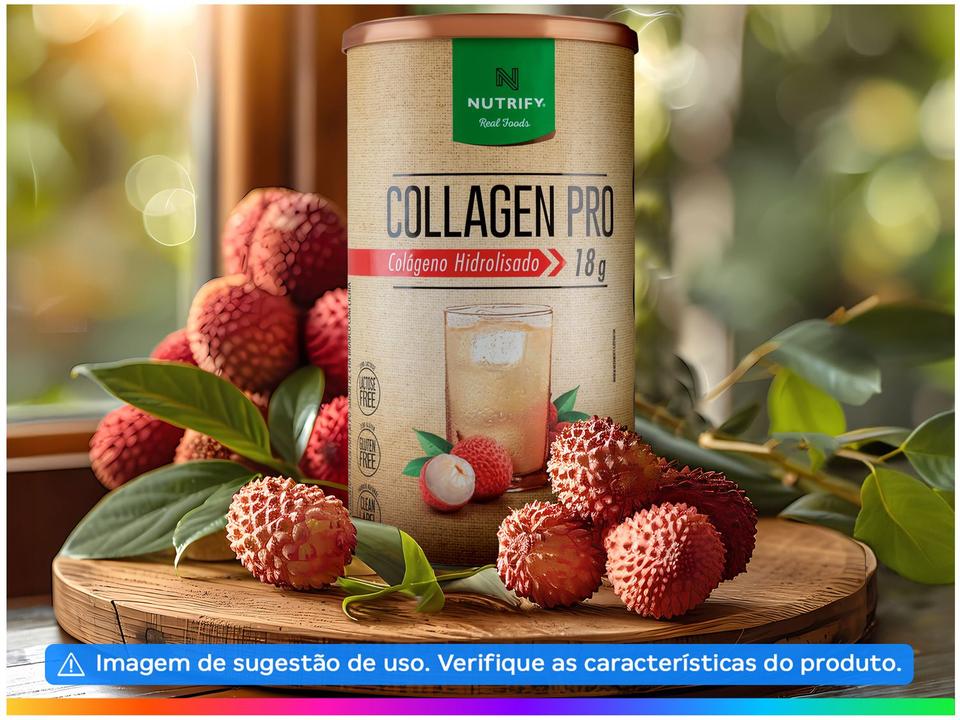 Colágeno Hidrolisado Nutrify Collagen Pro em Pó - 450g Chá Branco com Lichia Natural - 2