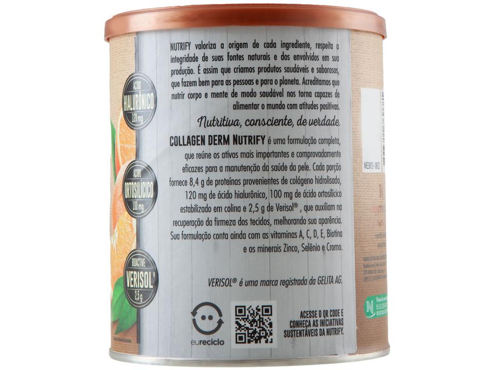 Colágeno Tipo I e II Nutrify Collagen Derm em Pó - 330g Laranja Natural - 3