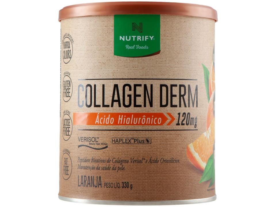 Colágeno Tipo I e II Nutrify Collagen Derm em Pó - 330g Limão Natural
