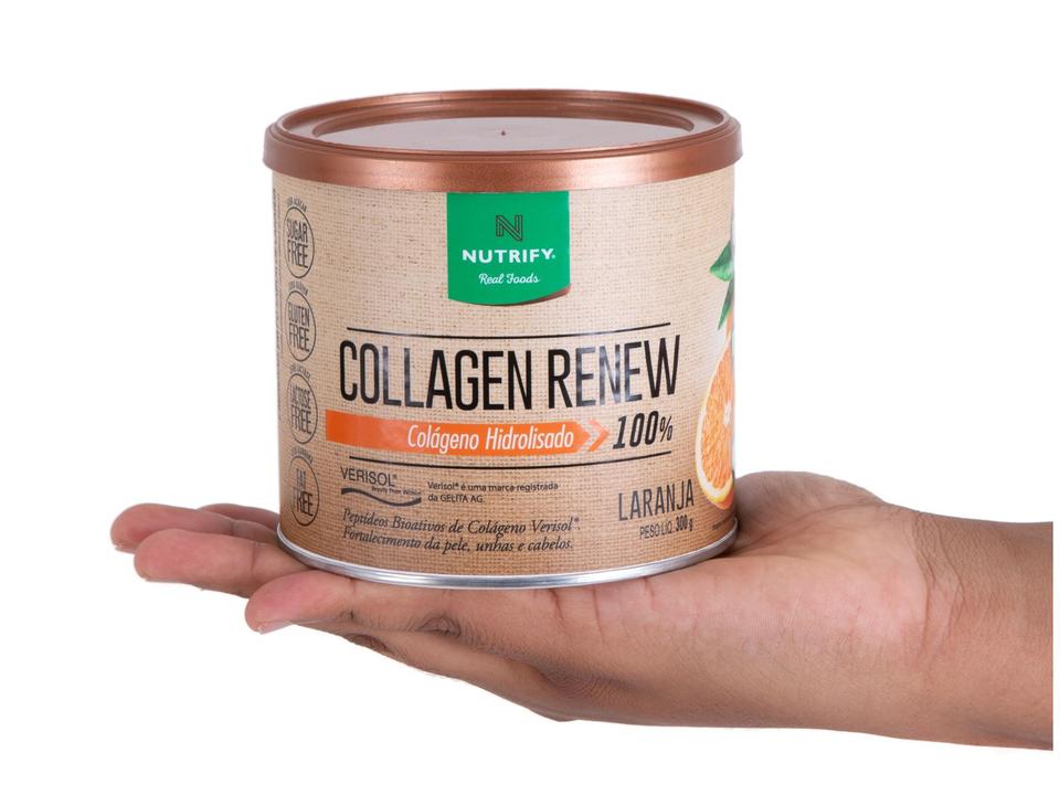 Colágeno Tipo I e II Nutrify Collagen Renew - em Pó 300g Laranja Natural - 6