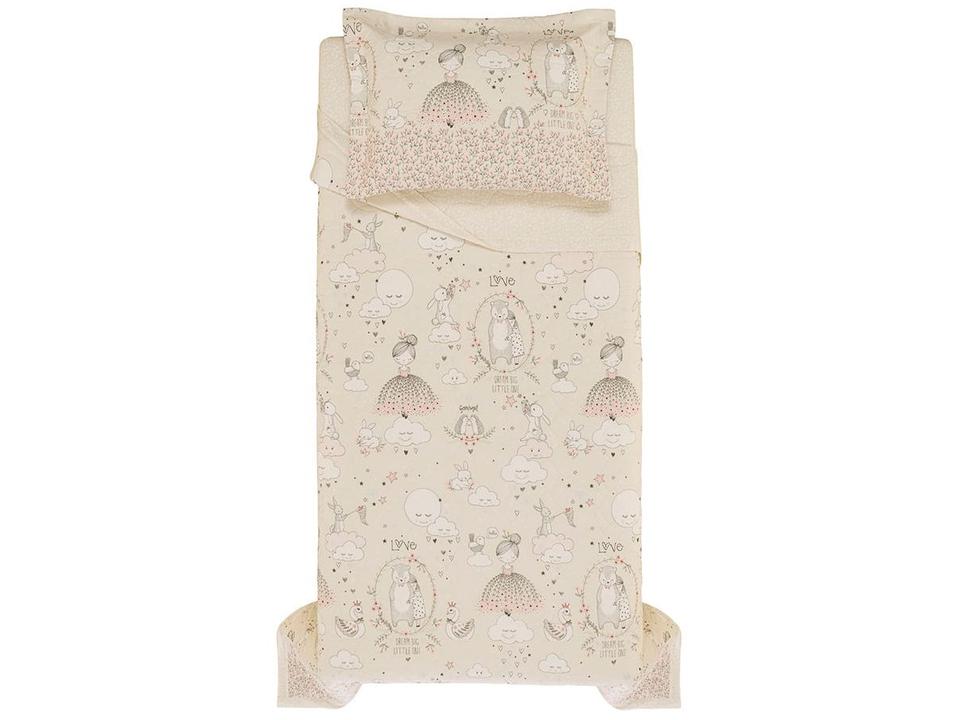 Colcha Solteiro Karsten 100% Algodão Lari II Bege e Branco 2 Peças - 4