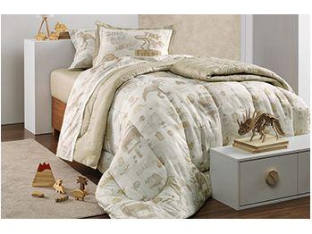 Colcha Solteiro Karsten 100% Algodão Rex Bege e Verde 2 Peças - 2