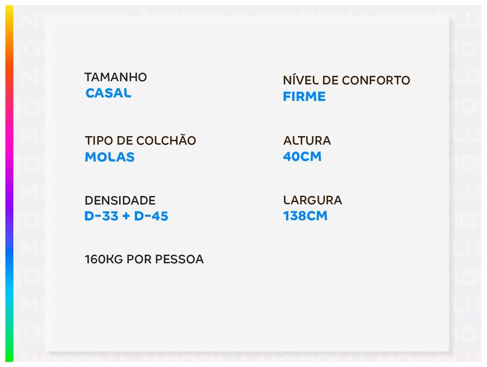 Colchão Casal Americanflex de Molas Ensacadas 40x138x188cm Diamante - 2