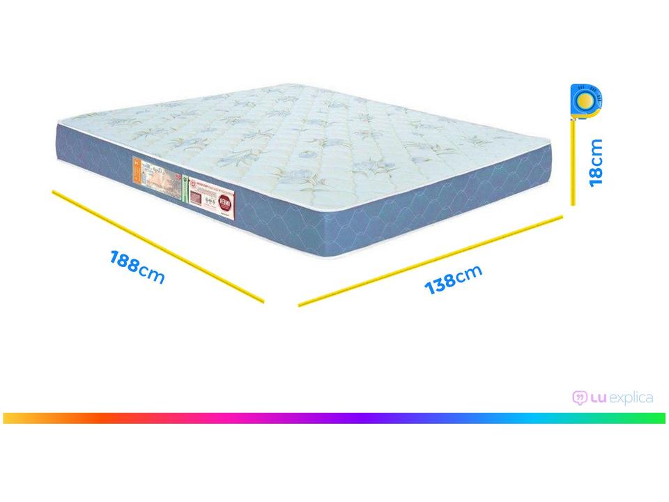 Colchão Casal Castor Espuma D-45 18cm de Altura - 3