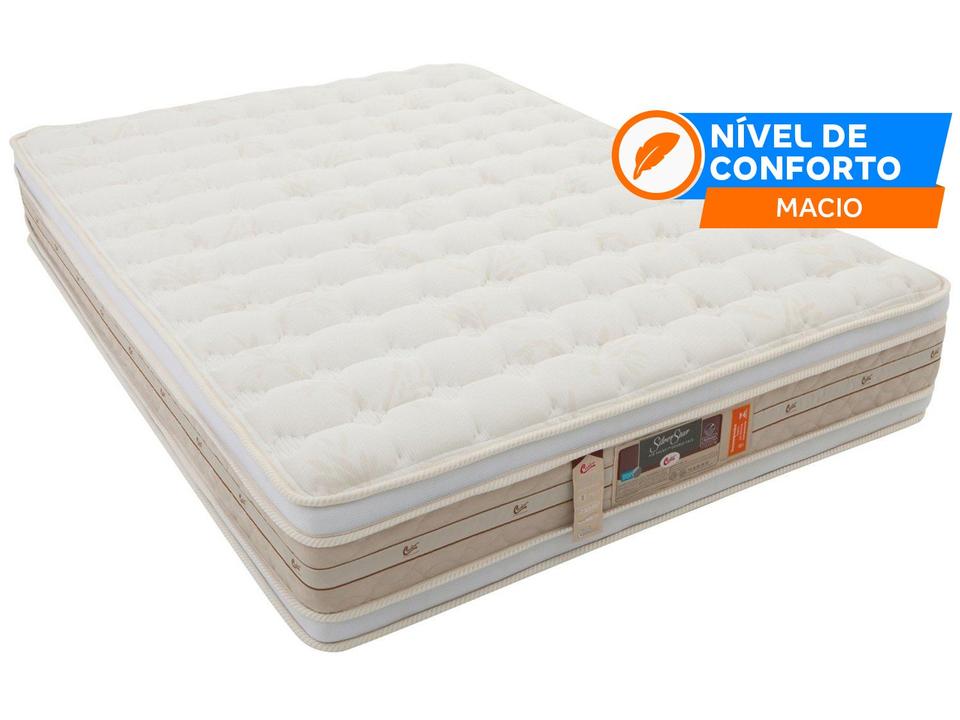 Colchão Casal Castor Mola Ensacadas/Pocket 34cm de Altura Silver Star - 1