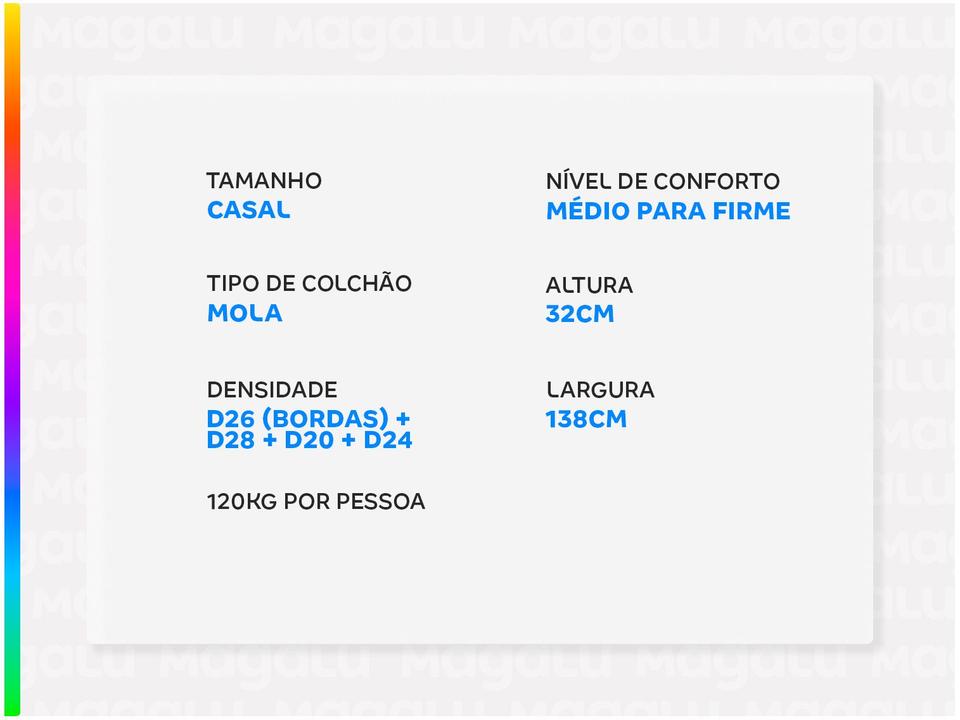 Colchão Casal Castor Mola Pocket 32cm de Altura Silver Star - 2